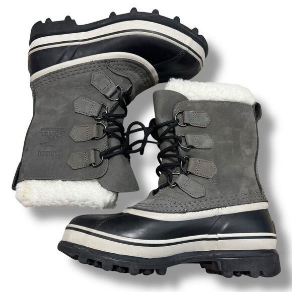 Women’s Sorel Caribou Waterproof Insulated Winter Snow Boots Brown Size 6 - Picture 9 of 13